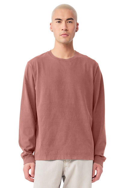 Bella+Canvas Unisex Heavyweight Garment-Dyed Long Sleeve Tee BC4851GD Washed Chestnut