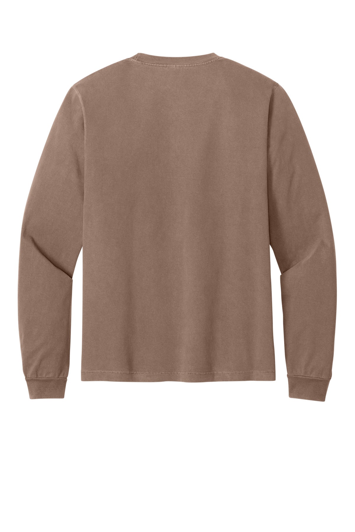 Bella+Canvas Unisex Heavyweight Garment-Dyed Long Sleeve Tee BC4851GD Washed Cocoa