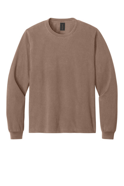 Bella+Canvas Unisex Heavyweight Garment-Dyed Long Sleeve Tee BC4851GD Washed Cocoa