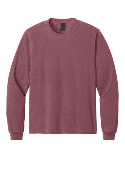 Bella+Canvas Unisex Heavyweight Garment-Dyed Long Sleeve Tee BC4851GD Washed Maroon