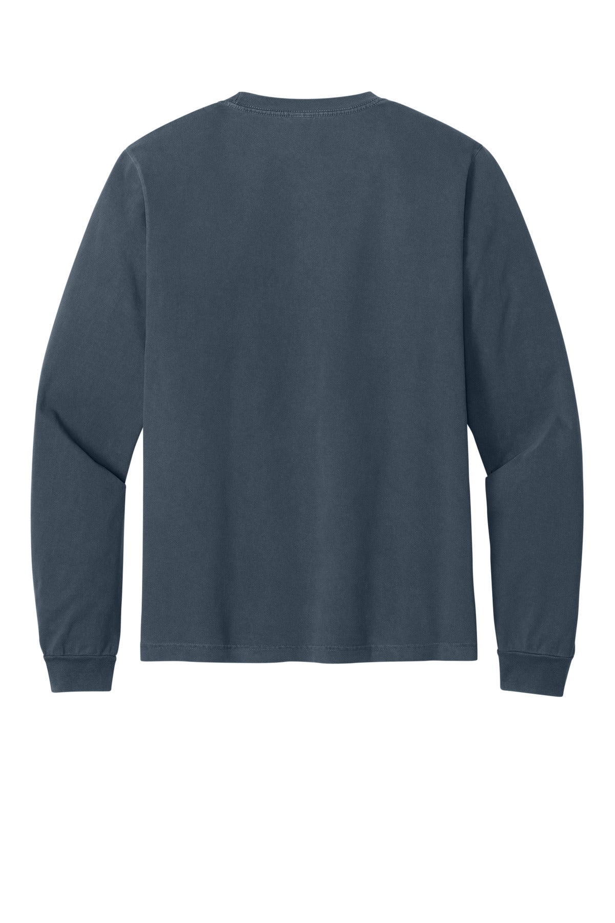 Bella+Canvas Unisex Heavyweight Garment-Dyed Long Sleeve Tee BC4851GD Washed Navy