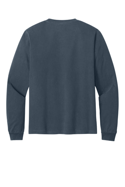 Bella+Canvas Unisex Heavyweight Garment-Dyed Long Sleeve Tee BC4851GD Washed Navy