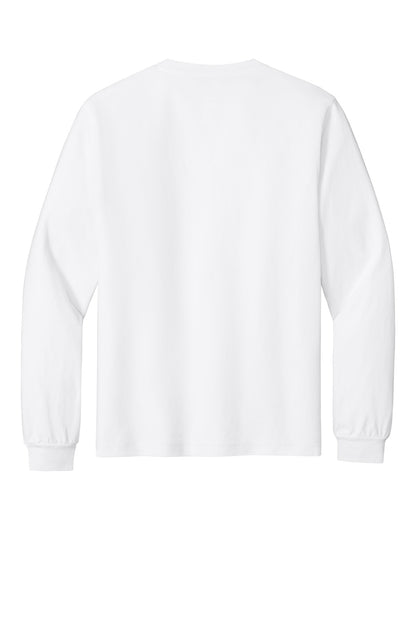 Bella+Canvas Unisex Heavyweight Garment-Dyed Long Sleeve Tee BC4851GD White