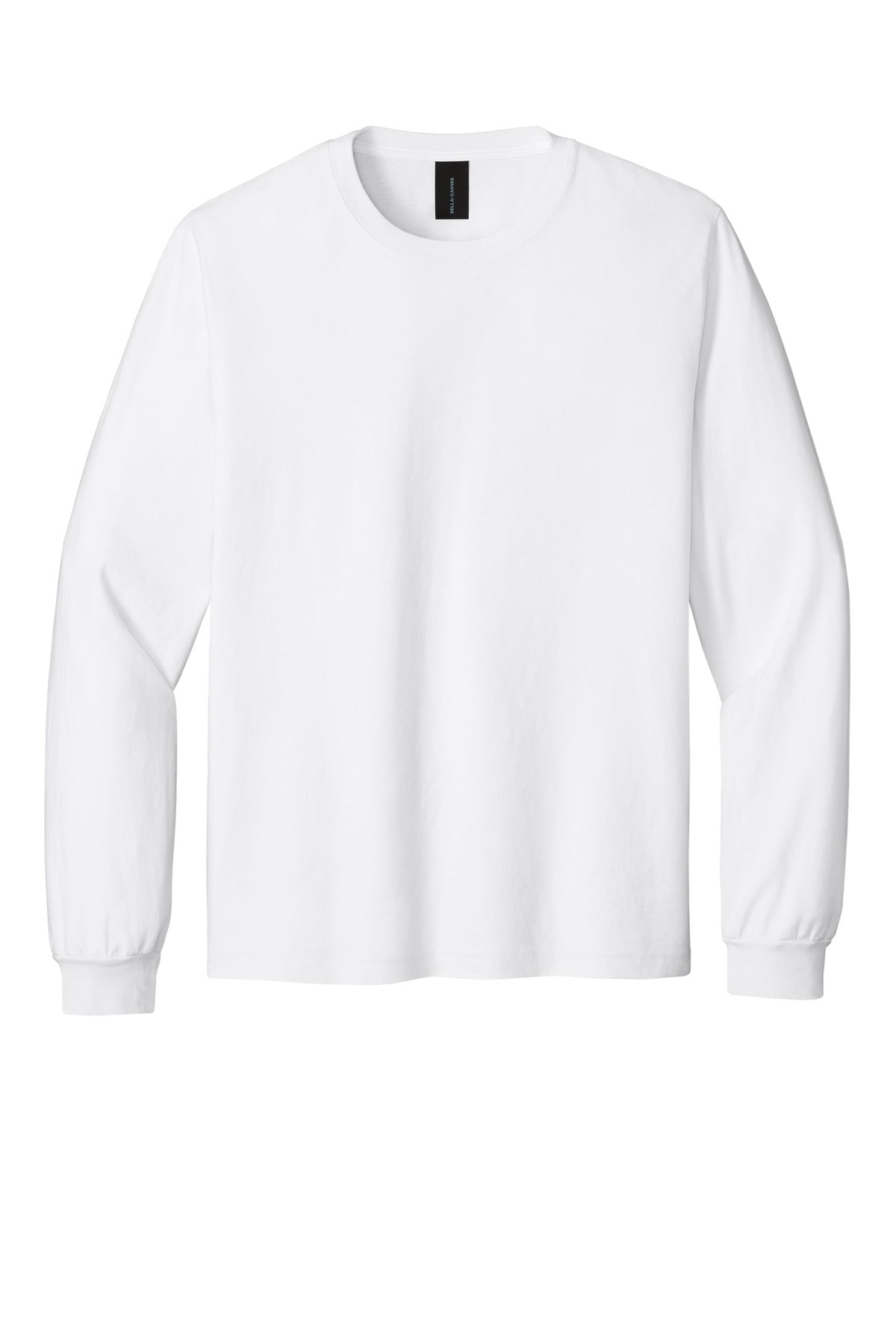 Bella+Canvas Unisex Heavyweight Garment-Dyed Long Sleeve Tee BC4851GD White