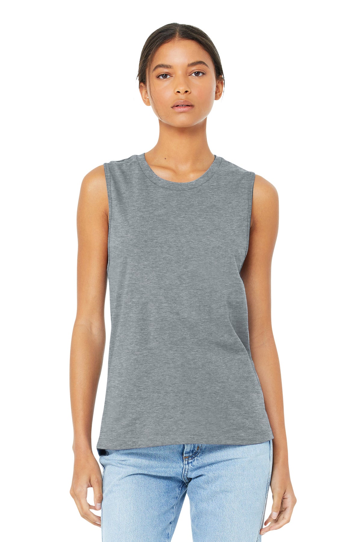Bella+Canvas Women's Jersey Muscle Tank BC6003 Athletic Heather
