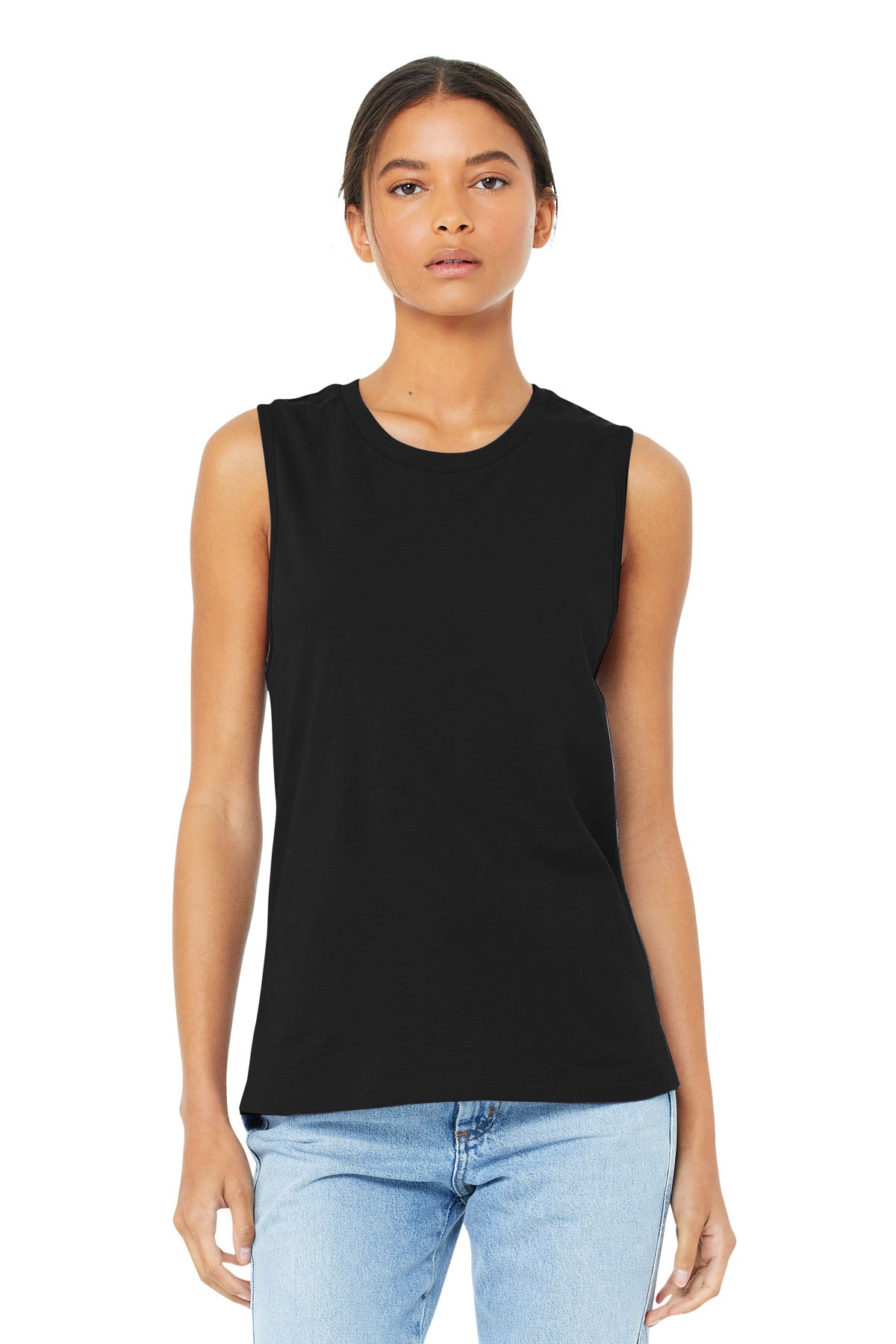 BELLA+CANVAS  Women's Jersey Muscle Tank. BC6003 Black
