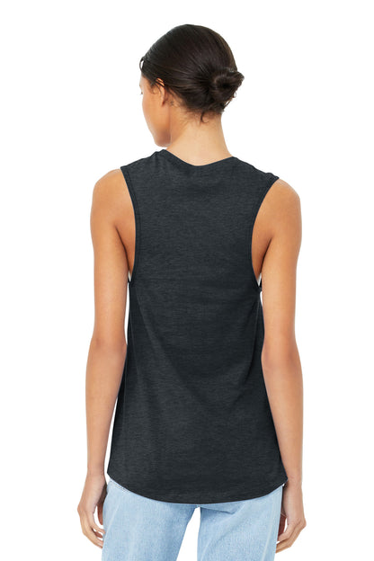 BELLA+CANVAS  Women's Jersey Muscle Tank. BC6003 Dark Grey Heather
