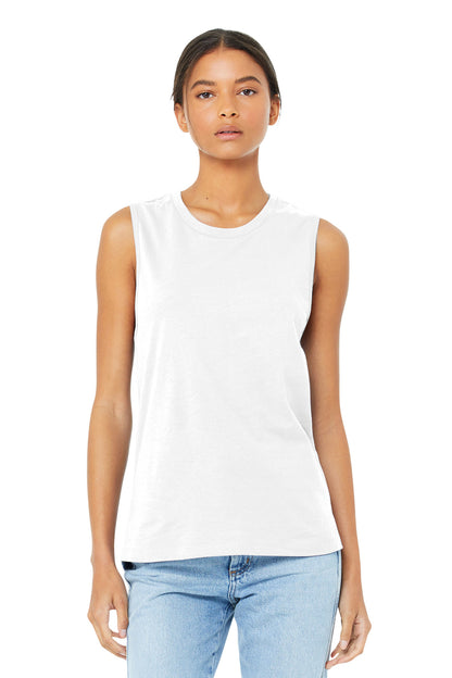 BELLA+CANVAS  Women's Jersey Muscle Tank. BC6003 White