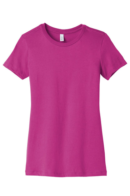 BELLA+CANVAS  Women's Slim Fit Tee. BC6004 Berry