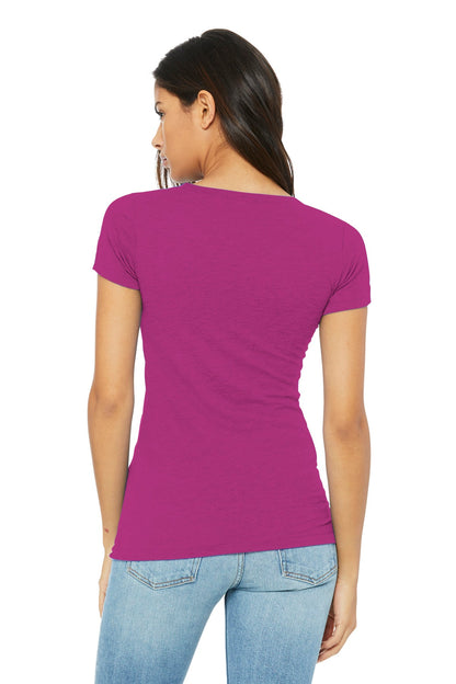 BELLA+CANVAS  Women's Slim Fit Tee. BC6004 Berry