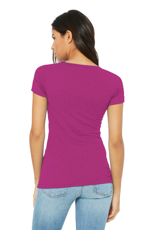 BELLA+CANVAS  Women's Slim Fit Tee. BC6004 Berry
