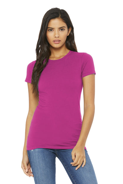 BELLA+CANVAS  Women's Slim Fit Tee. BC6004 Berry