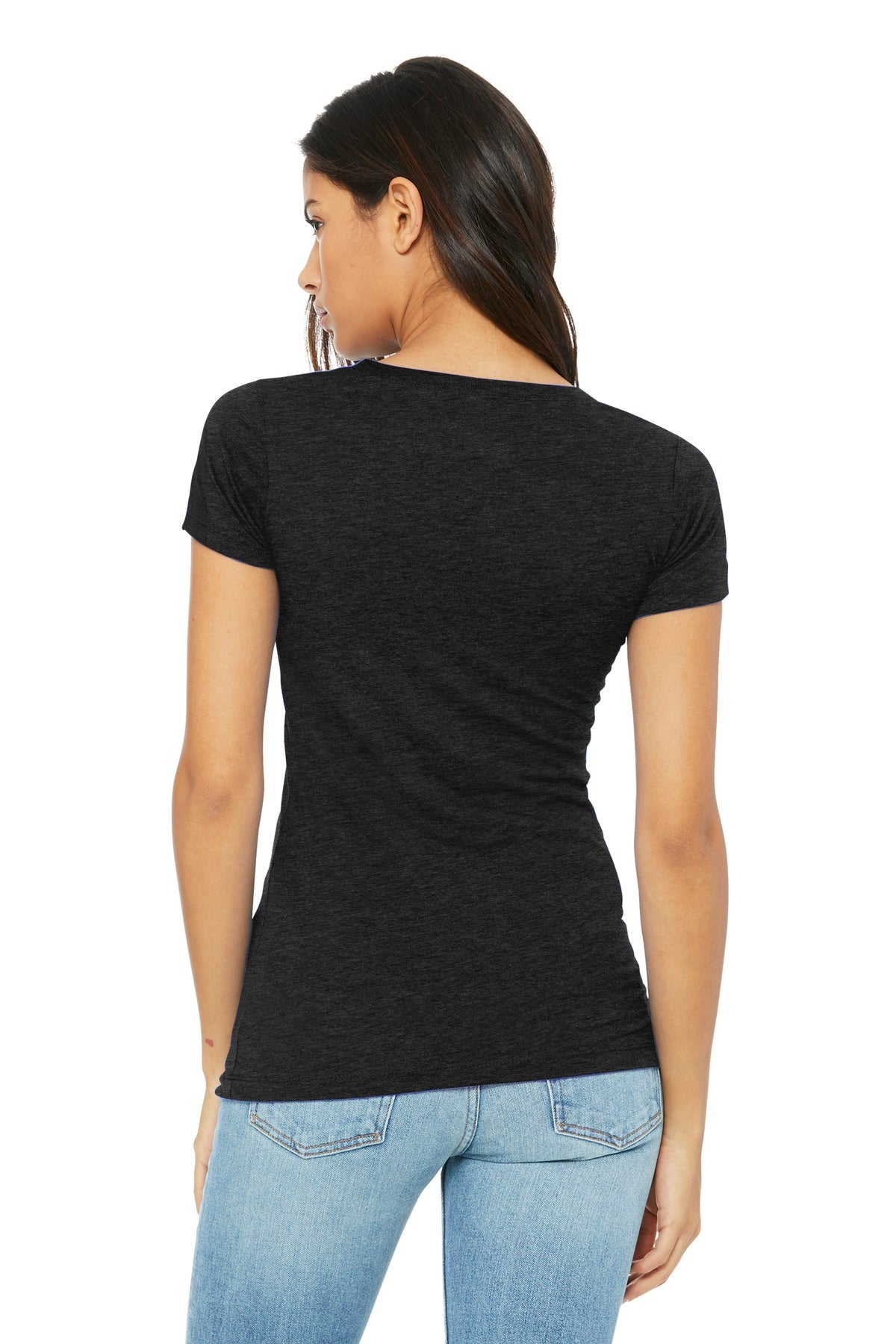 Bella+Canvas Women's Slim Fit Tee BC6004 Black Heather