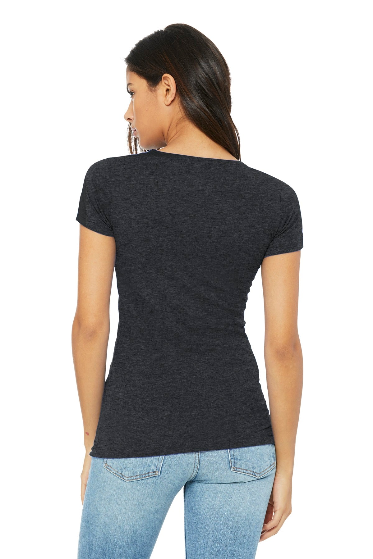 Bella+Canvas Women's Slim Fit Tee BC6004 Dark Grey Heather