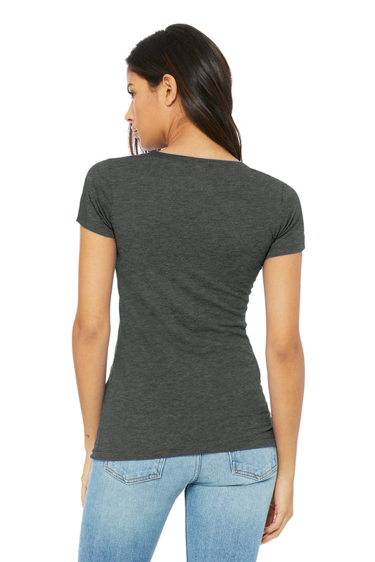 BELLA+CANVAS  Women's Slim Fit Tee. BC6004 Deep Heather
