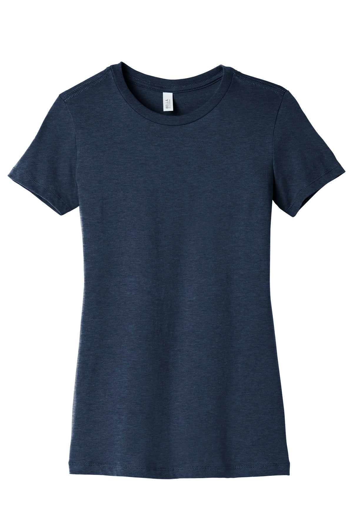 BELLA+CANVAS  Women's Slim Fit Tee. BC6004 Heather Navy