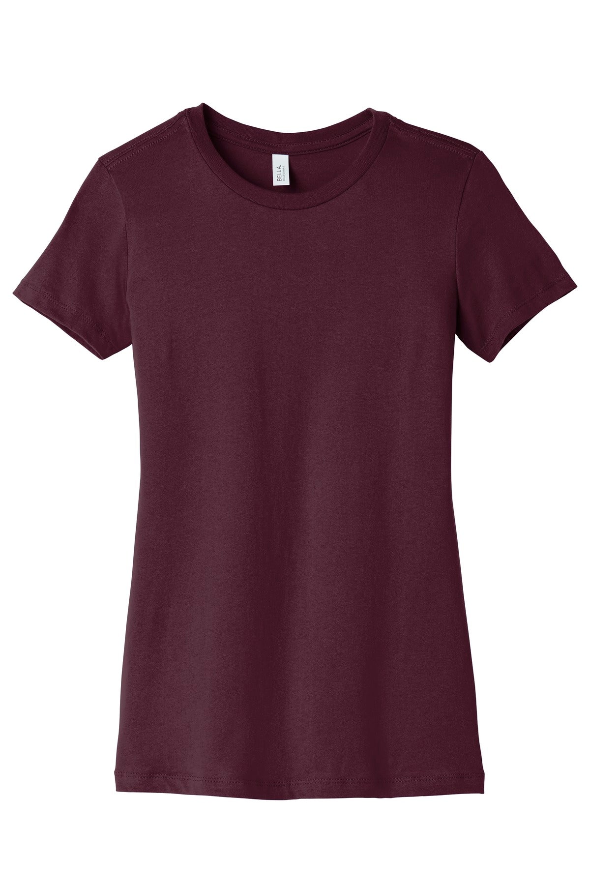 BELLA+CANVAS  Women's Slim Fit Tee. BC6004 Maroon