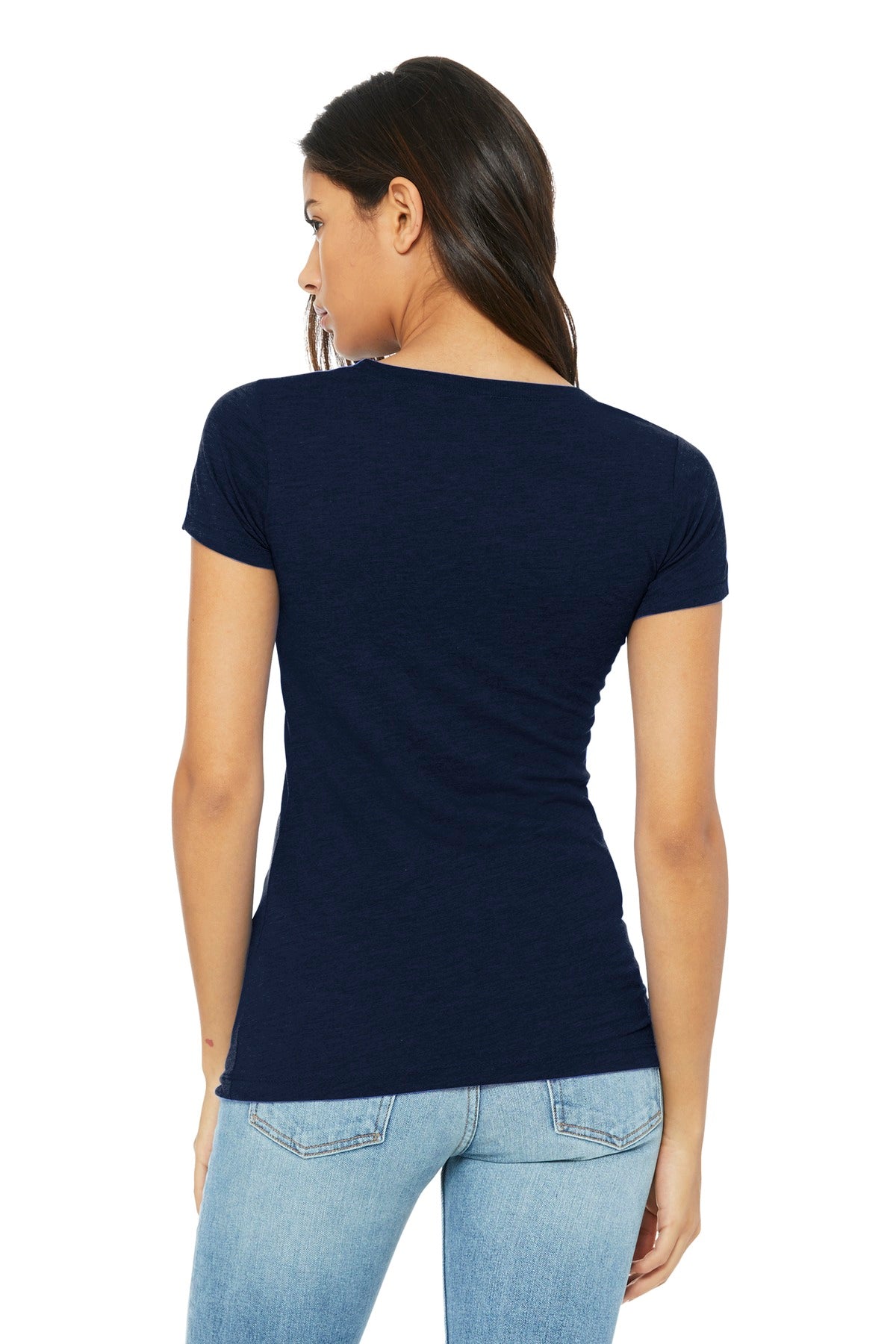 BELLA+CANVAS  Women's Slim Fit Tee. BC6004 Navy