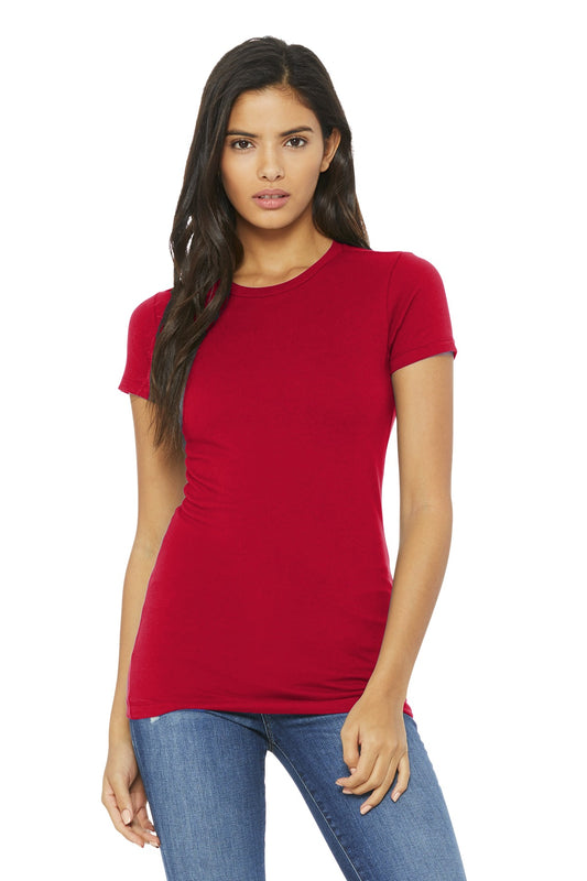 BELLA+CANVAS  Women's Slim Fit Tee. BC6004 Red