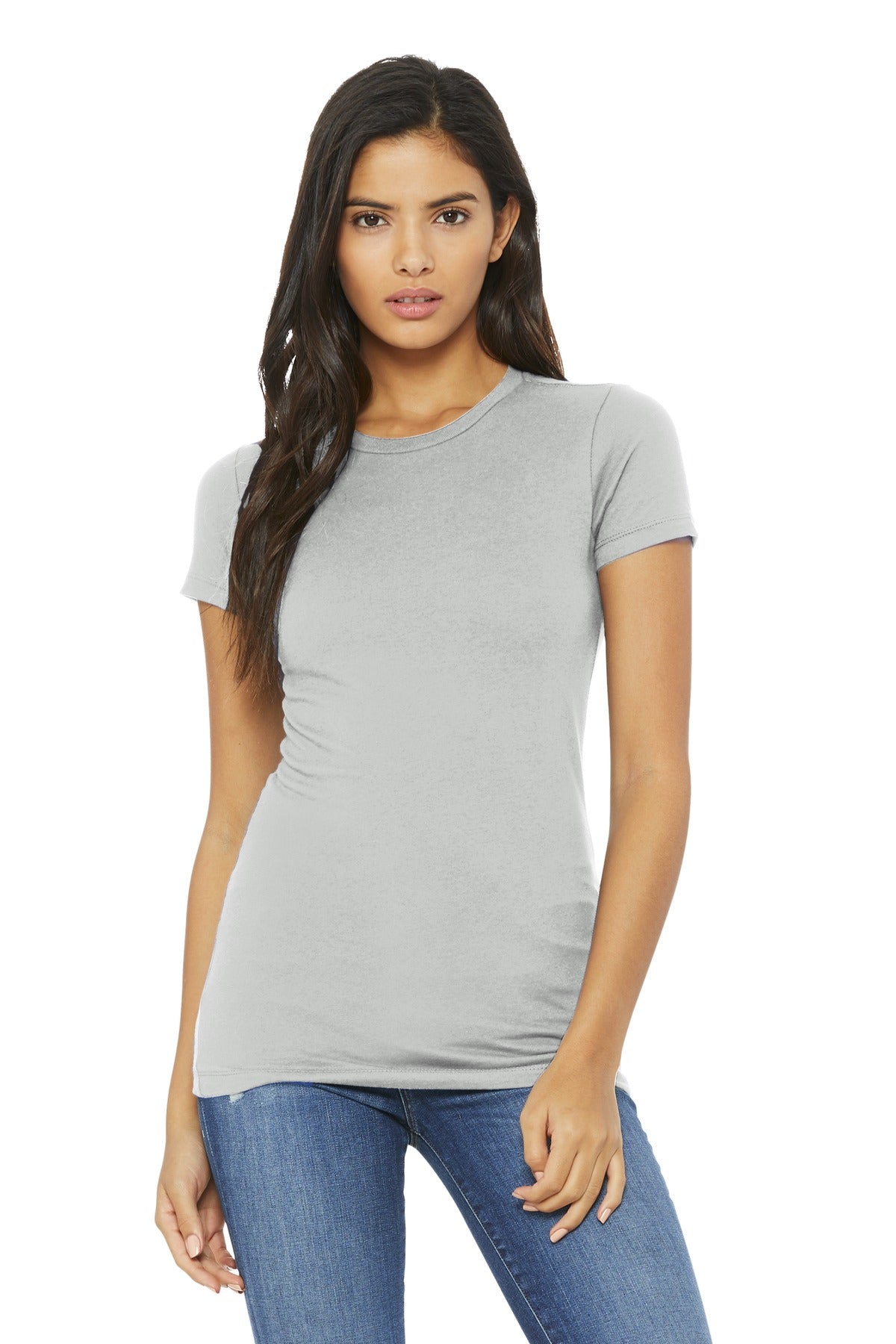 Bella+Canvas Women's Slim Fit Tee BC6004 Silver