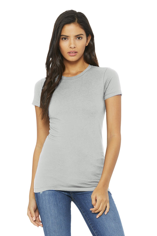 BELLA+CANVAS  Women's Slim Fit Tee. BC6004 Silver