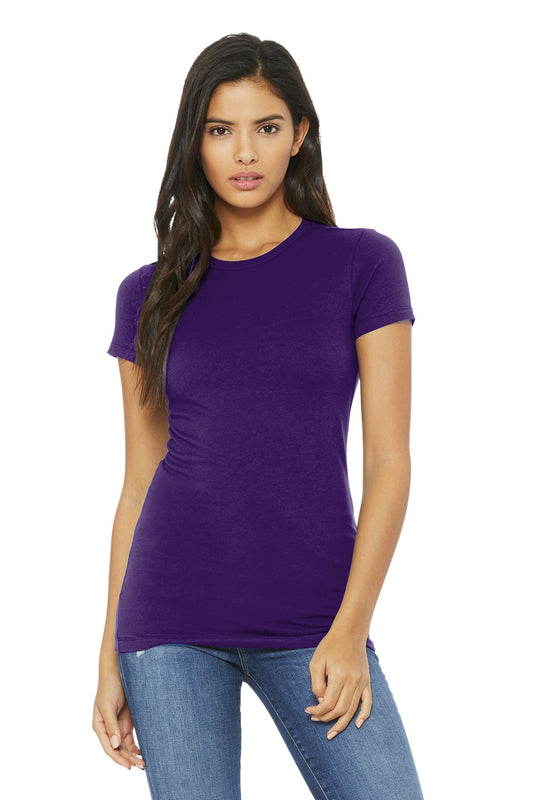 BELLA+CANVAS  Women's Slim Fit Tee. BC6004 Team Purple