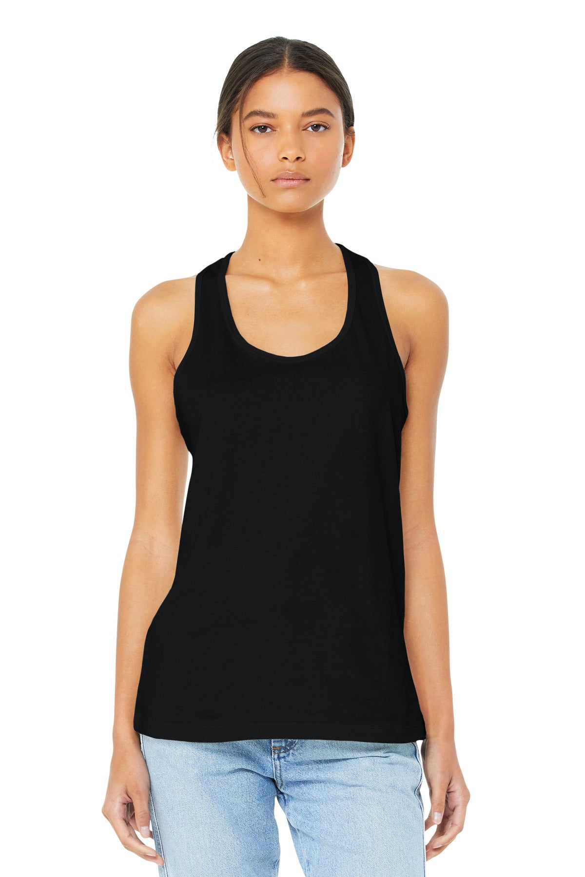 Bella+Canvas Women's Jersey Racerback Tank BC6008 Black
