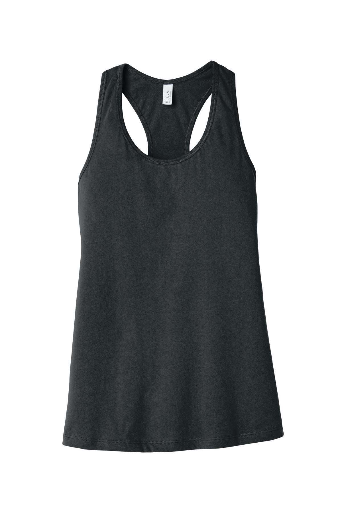 BELLA+CANVAS  Women's Jersey Racerback Tank. BC6008 Dark Grey Heather