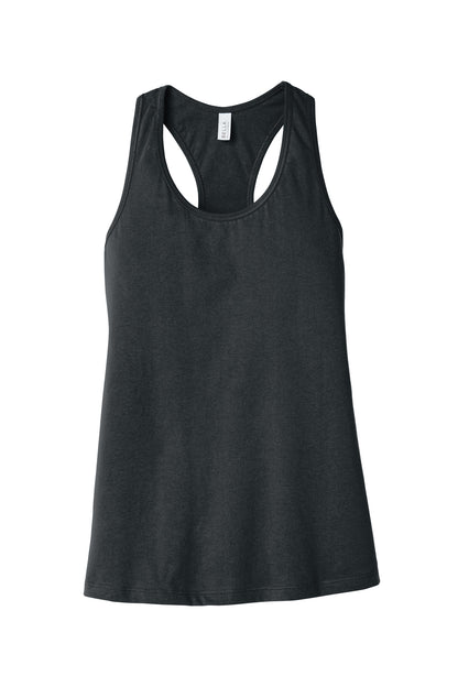 BELLA+CANVAS  Women's Jersey Racerback Tank. BC6008 Dark Grey Heather