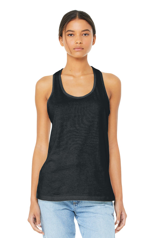 BELLA+CANVAS  Women's Jersey Racerback Tank. BC6008 Dark Grey Heather