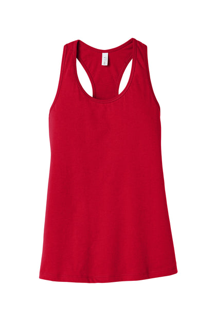 BELLA+CANVAS  Women's Jersey Racerback Tank. BC6008 Red