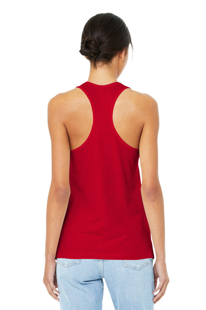 BELLA+CANVAS  Women's Jersey Racerback Tank. BC6008 Red