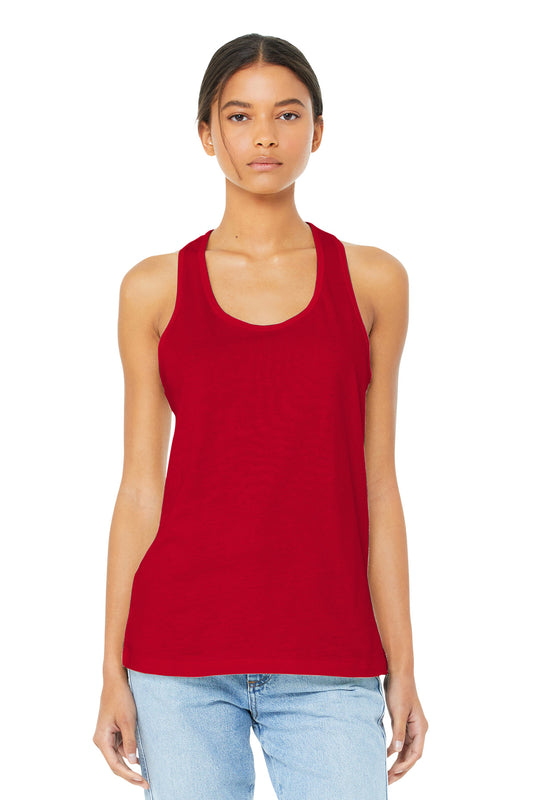BELLA+CANVAS  Women's Jersey Racerback Tank. BC6008 Red