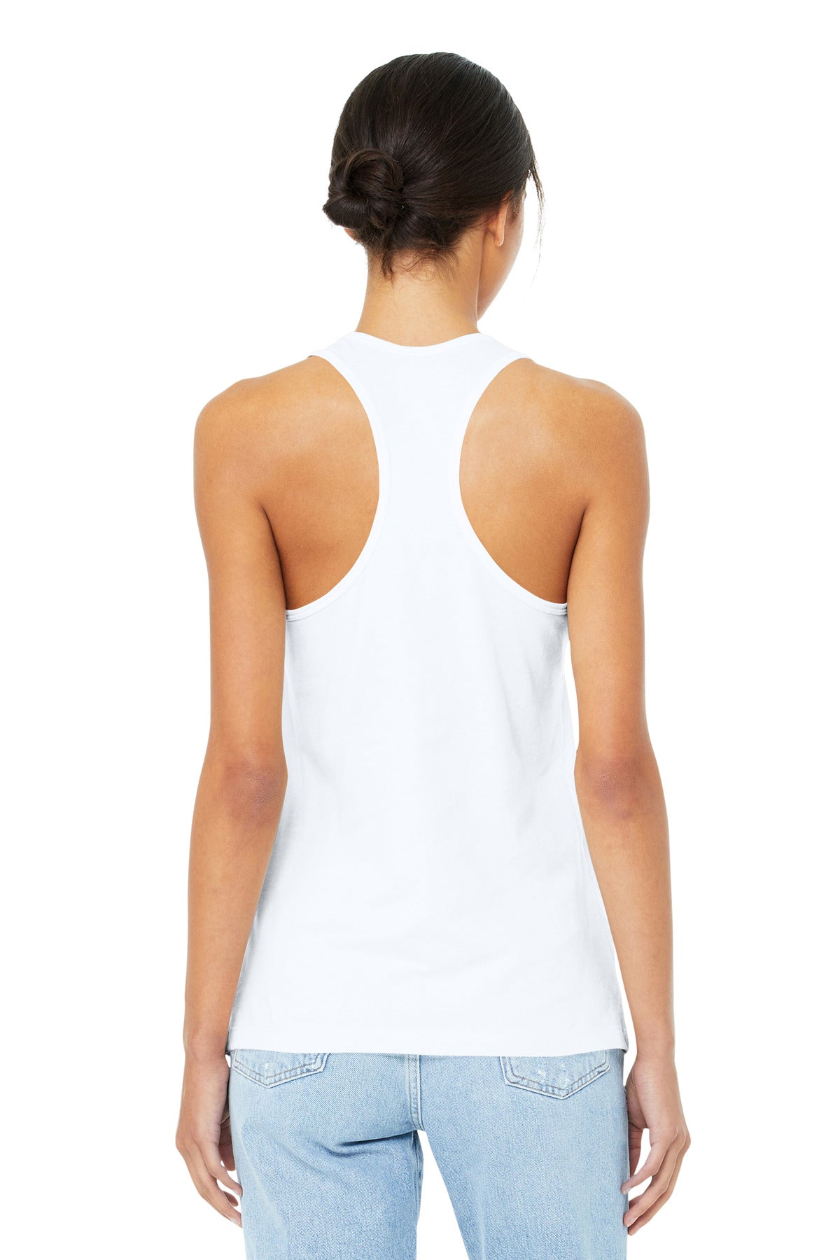 Bella+Canvas Women's Jersey Racerback Tank BC6008 White