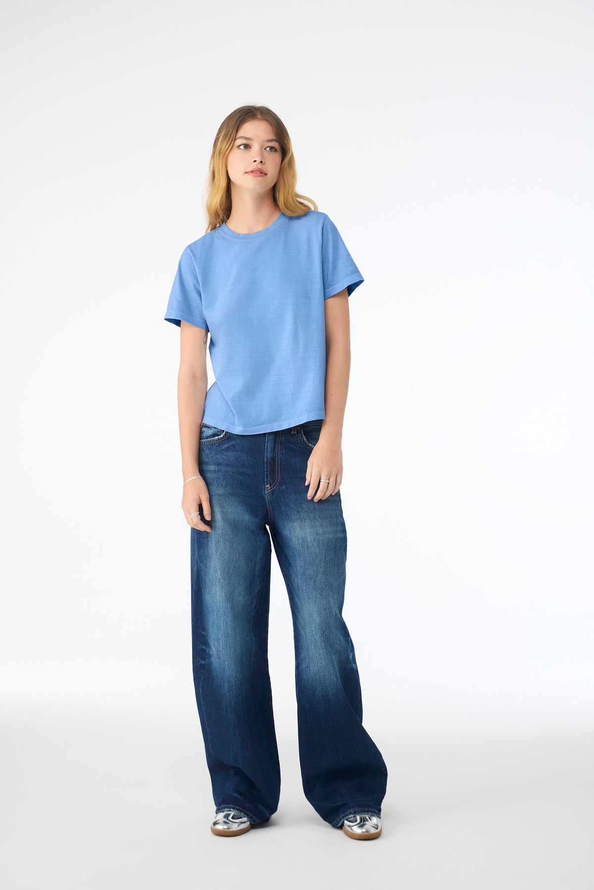 BELLA+CANVAS Women's 6-Ounce Heavyweight Tee BC6110 Carolina Blue