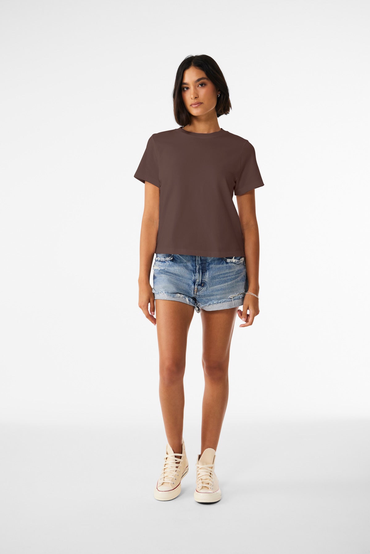 BELLA+CANVAS Women's 6-Ounce Heavyweight Tee BC6110 Cocoa