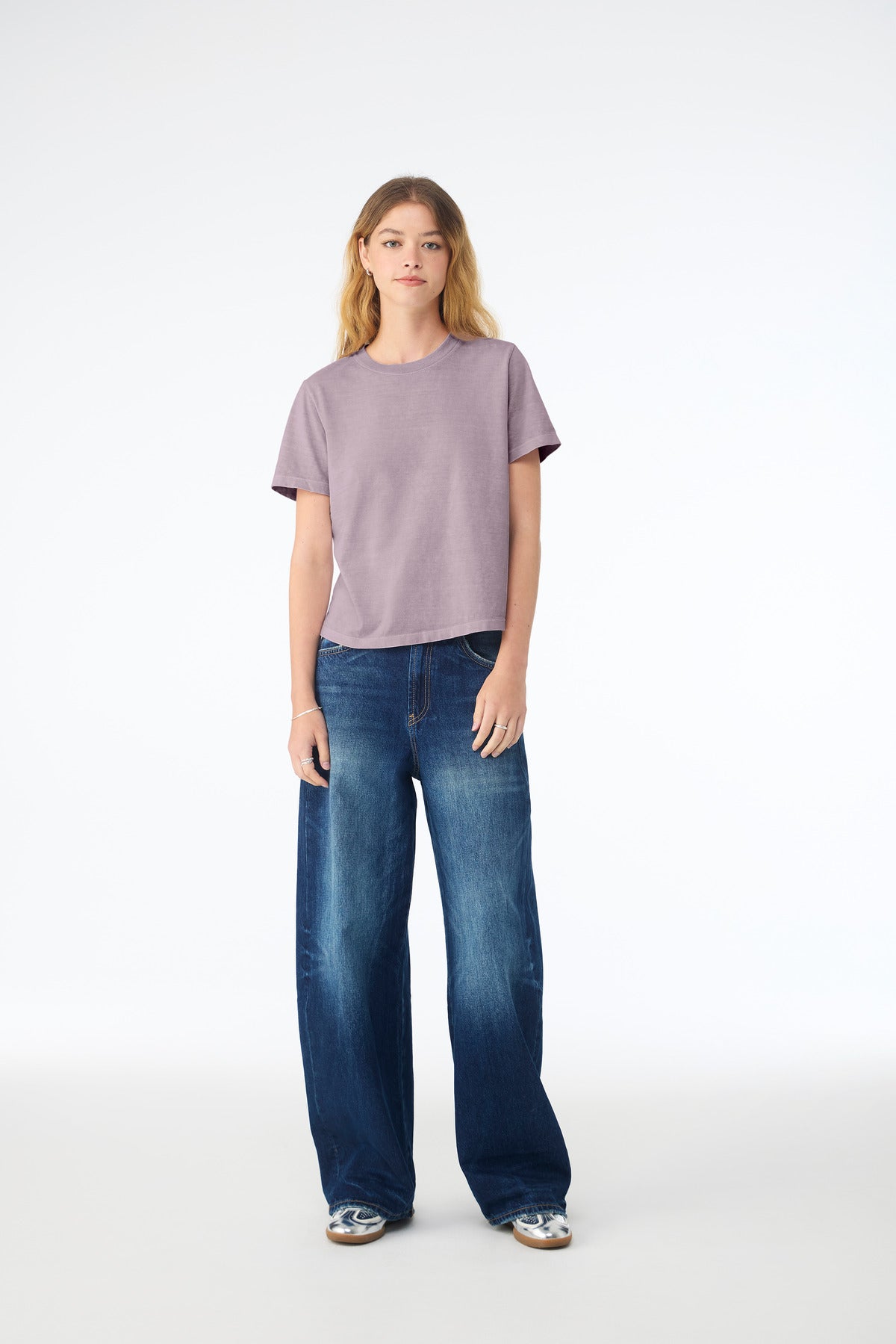 BELLA+CANVAS Women's 6-Ounce Heavyweight Tee BC6110 Light Violet