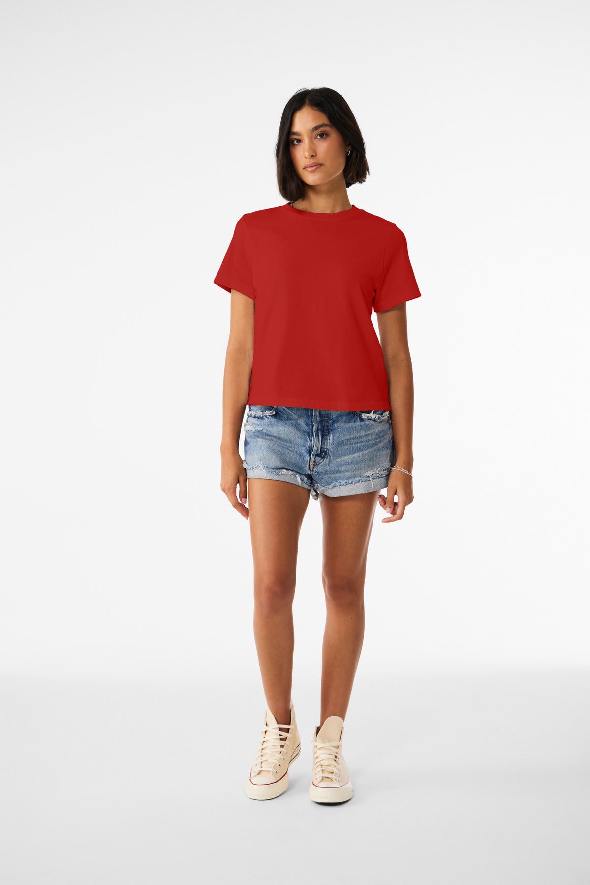 BELLA+CANVAS Women's 6-Ounce Heavyweight Tee BC6110 Red