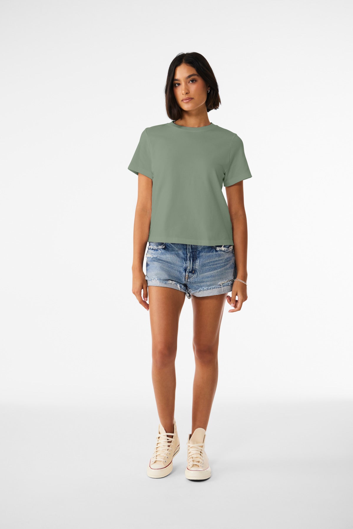 BELLA+CANVAS Women's 6-Ounce Heavyweight Tee BC6110 Sage