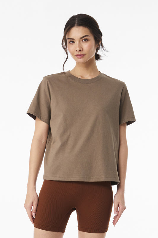 Bella+Canvas Women's 6-Ounce Heavyweight Tee BC6110 Vintage Brown