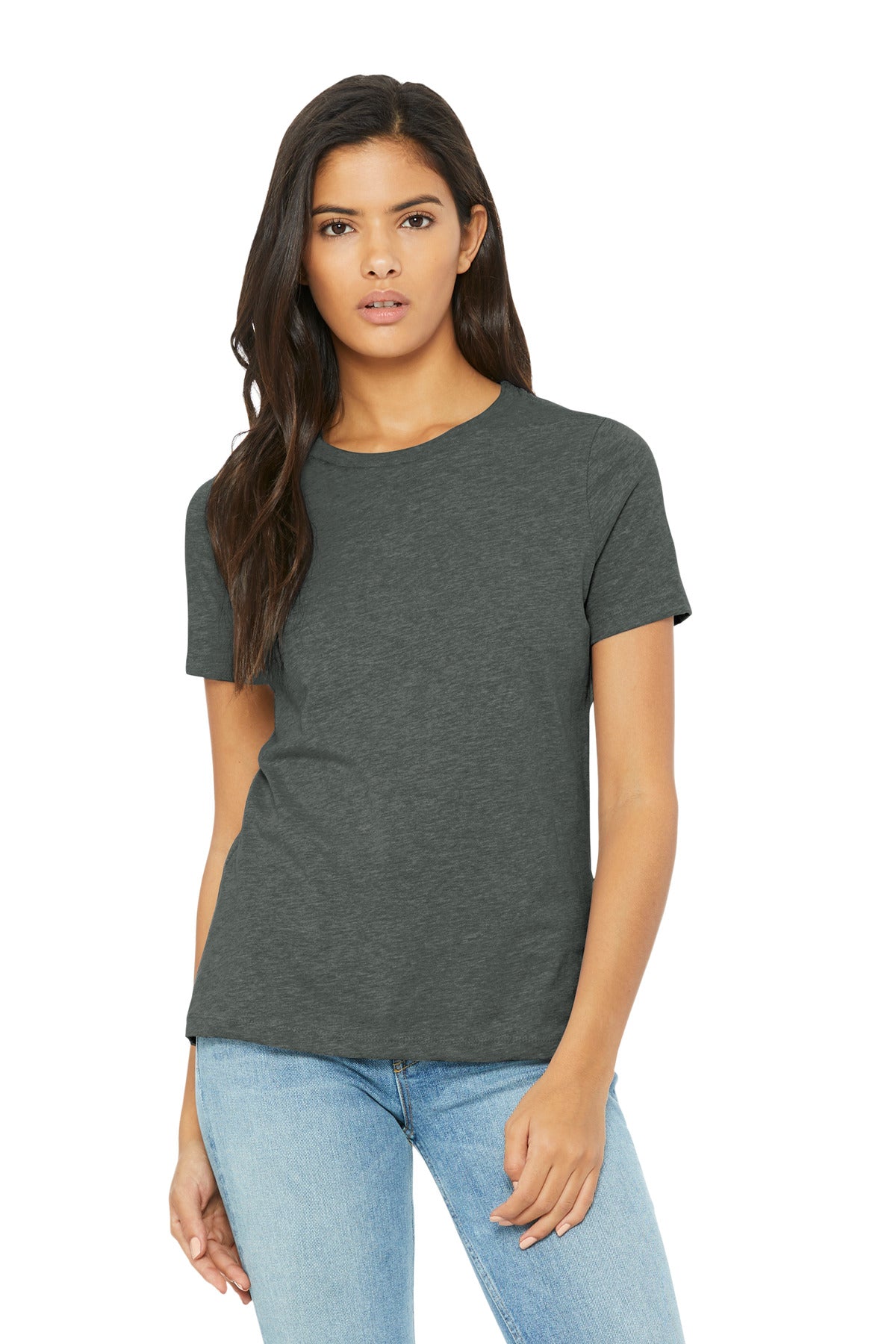 Bella+Canvas Women's Relaxed CVC Tee BC6400CVC Deep Heather