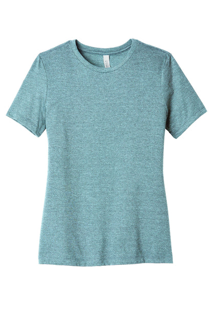 Bella+Canvas Women's Relaxed CVC Tee BC6400CVC Heather Blue Lagoon