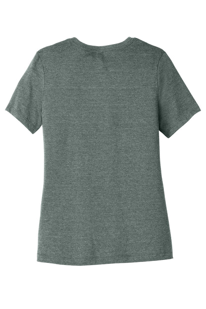 Bella+Canvas Women's Relaxed CVC Tee BC6400CVC Heather Blue Storm