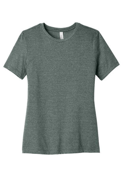 Bella+Canvas Women's Relaxed CVC Tee BC6400CVC Heather Blue Storm