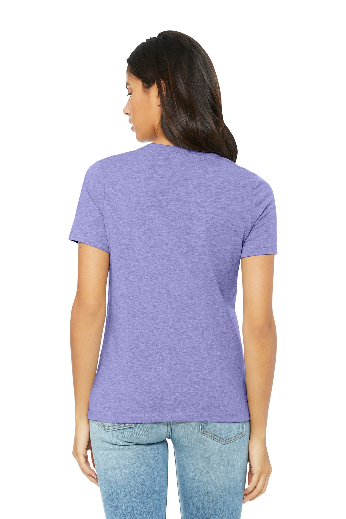 Bella+Canvas Women's Relaxed CVC Tee BC6400CVC Heather Dark Lavender