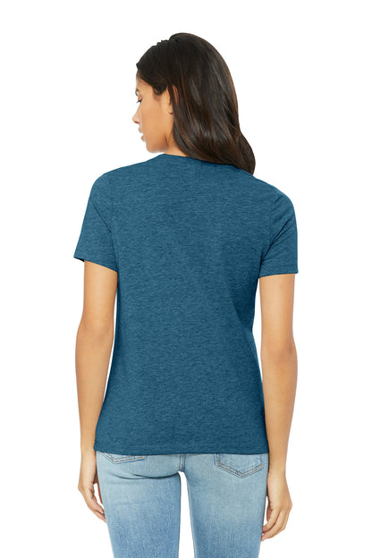 Bella+Canvas Women's Relaxed CVC Tee BC6400CVC Heather Deep Teal