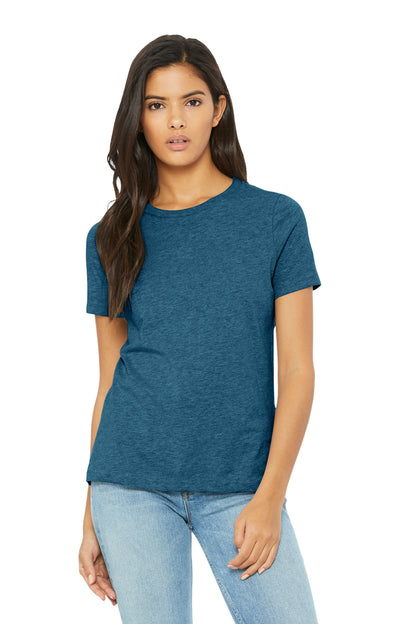 Bella+Canvas Women's Relaxed CVC Tee BC6400CVC Heather Deep Teal