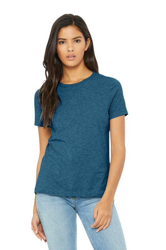 BELLA+CANVAS Women's Relaxed CVC Tee BC6400CVC Heather Deep Teal