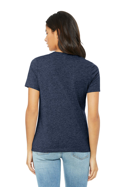 BELLA+CANVAS Women's Relaxed CVC Tee BC6400CVC Heather Navy