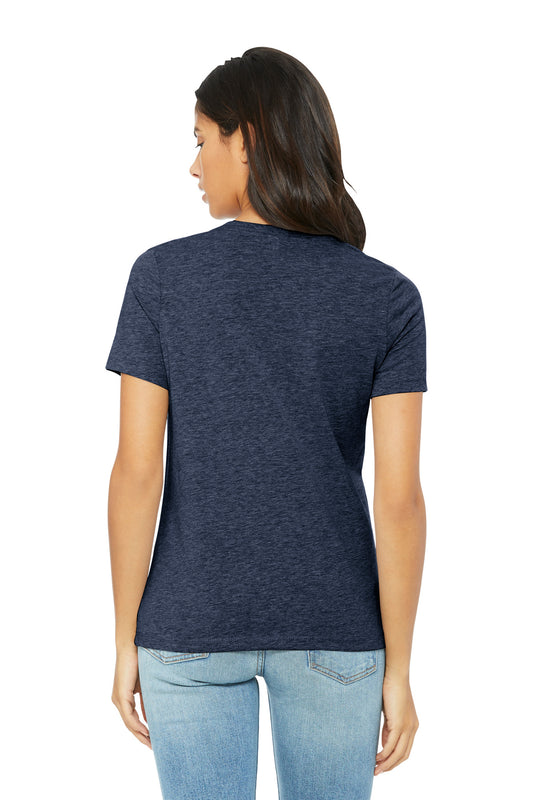 BELLA+CANVAS Women's Relaxed CVC Tee BC6400CVC Heather Navy